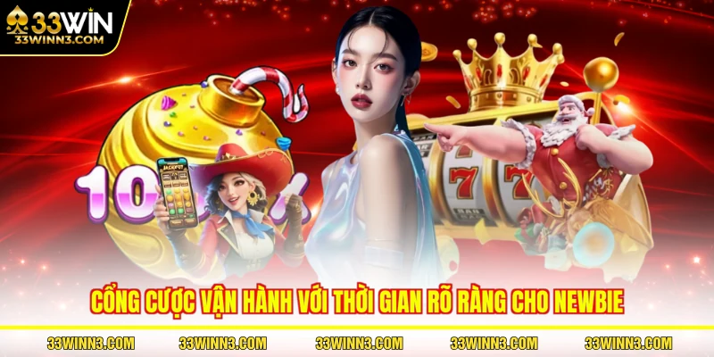 Cổng cược vận hành với thời gian rõ ràng cho newbie